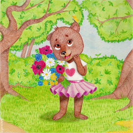 Постеры для детской «Зверята»