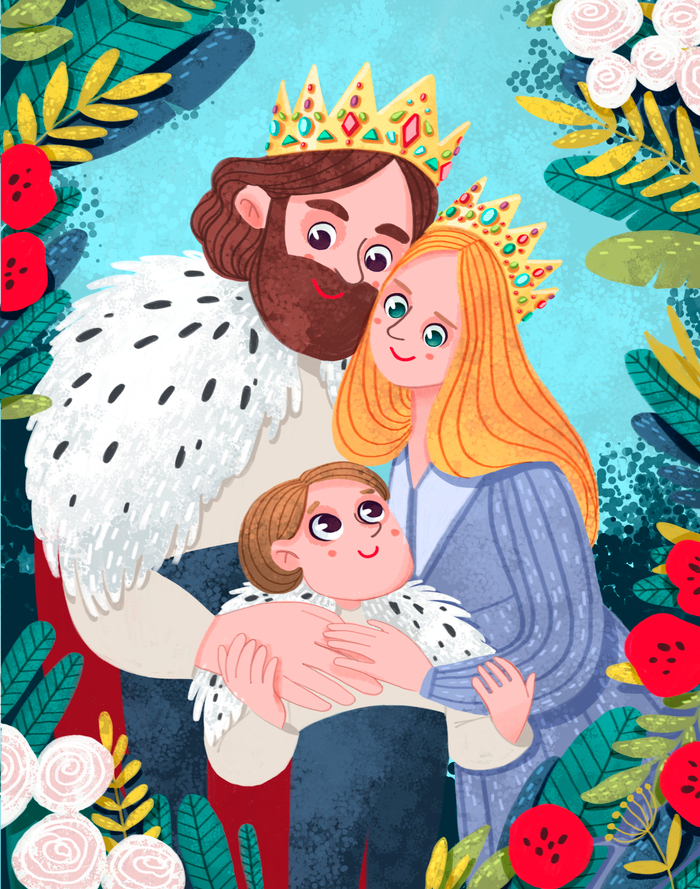 Сказка о болтливых коронах и голубых драконах