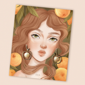 ЕВА - иллюстрация для продажи ювелирных украшений