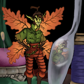 Джек любуется в зеркале