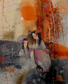 одинокий цветок сливы благоухает в долине