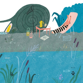 Улитка на отдыхе