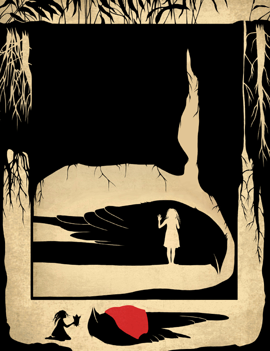 Иллюстрация к сказке Х.К.Андерсена "Дюймовочка"