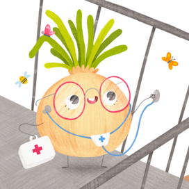 Лук - иллюстрация на разворот детской книги - Masha BGD