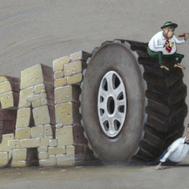 Иллюстрация для журнала "За рулем"2