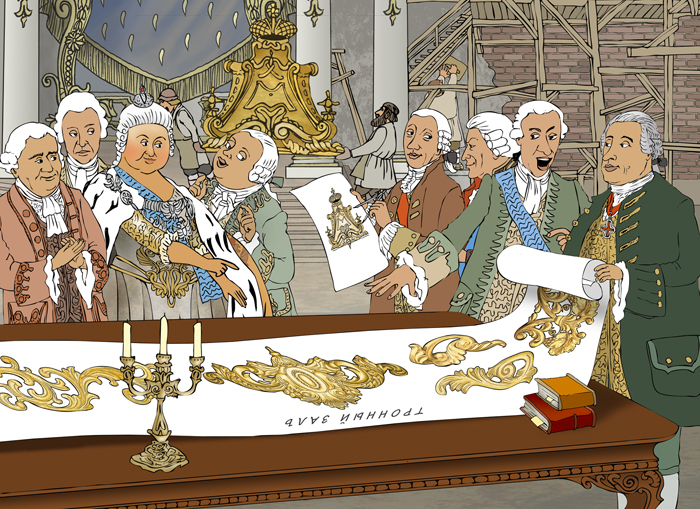 Строительство Зимнего дворца. Елизавета Петровна