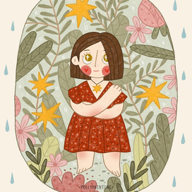 Девушка с цветами