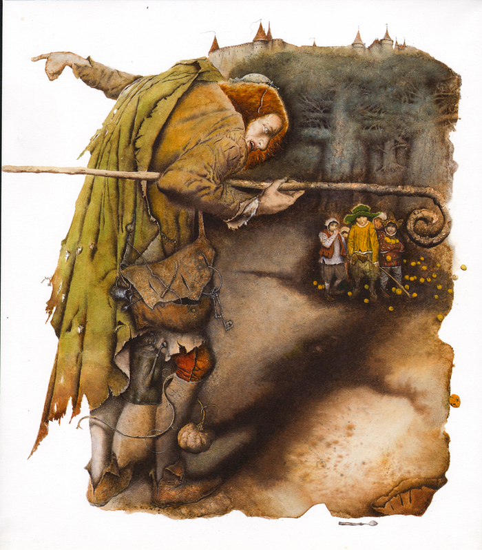  8/  illustration by Oscar Wilde "Selfish Giant",