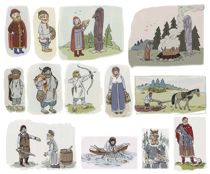 Эскизы к книжке по истории России