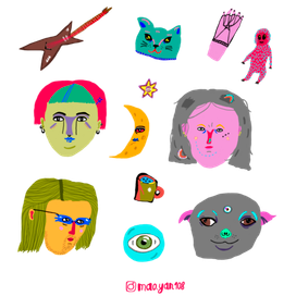 Стикерпак "Космические странники"