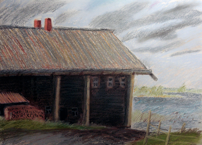 о. Кижи. 2019. дом на берегу