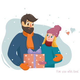 Открытка ко Дню влюбленных