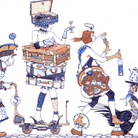 Чемоданы,ридикюли (На посошок),из серии сбежавшие предметы