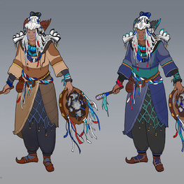 Shaman color drafts