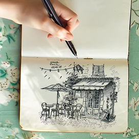 Скетч для челленджа #urban_sketching