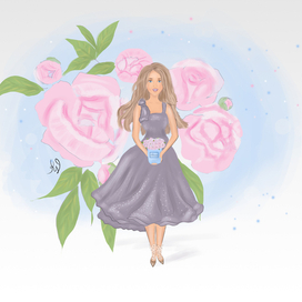 иллюстрация девушки