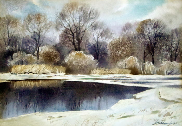 ,,Отражение зимы,,Р.Олекте