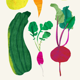 овощи, фрукты, коллаж, текстура