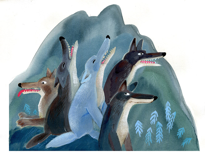 Да в овраге за горою волки бешеные воют)