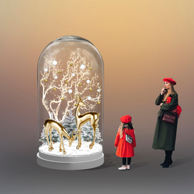 Новогодняя фотозона для ТЦ