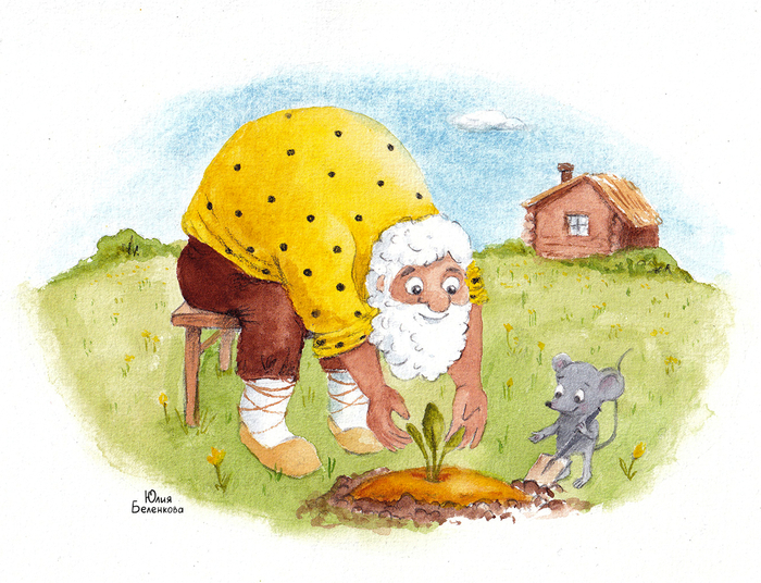 Посадил дед репку