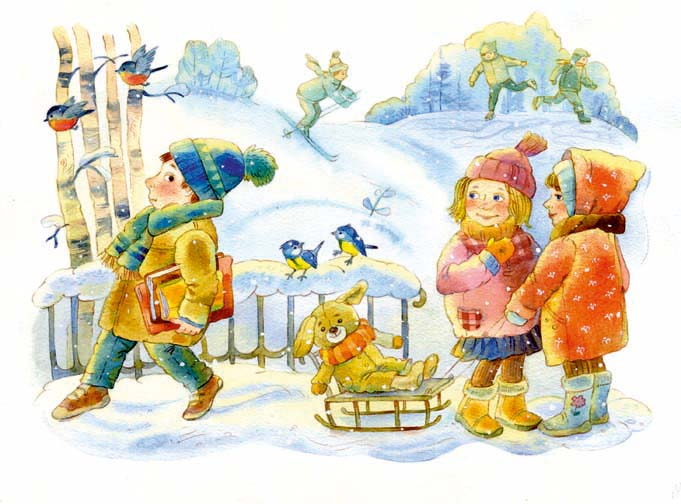 Агния Барто "Я домой по улице с книжками иду..."