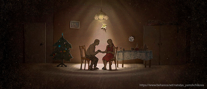 Иллюстрация к рассказу Константина Смелого «Рассказ новогодний, с чудом».