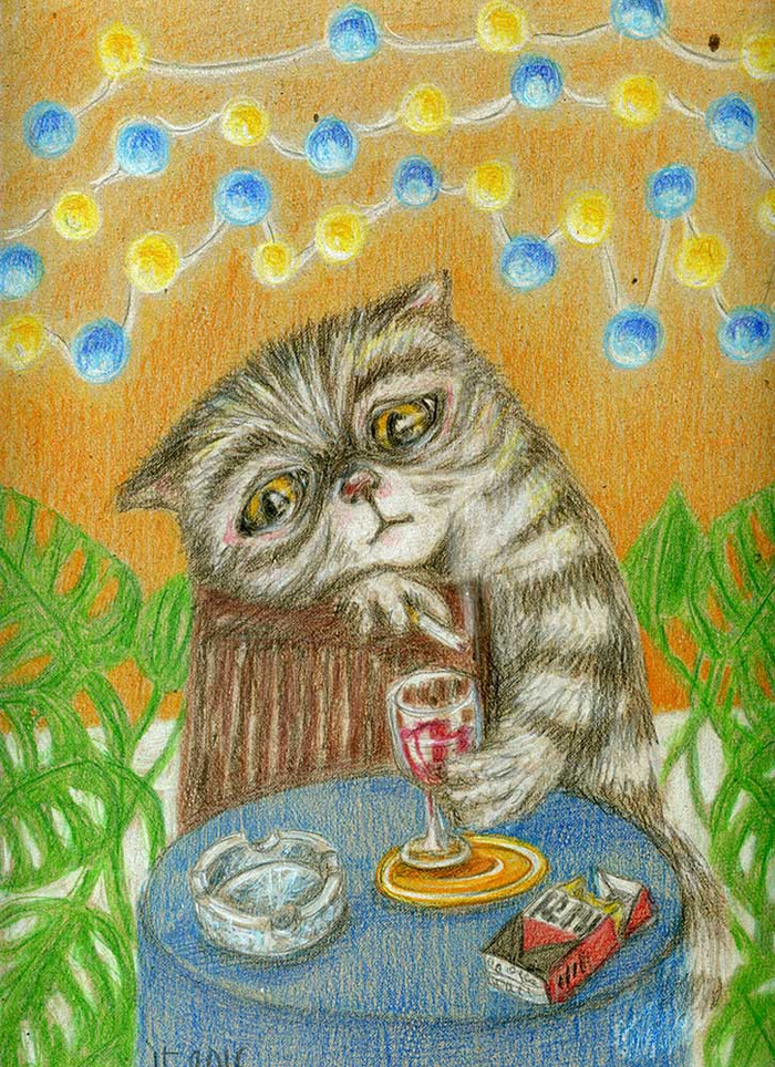 Когда не с кем выпить - печалька. 