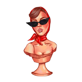 Дама в очках