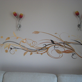 Роспись на стене