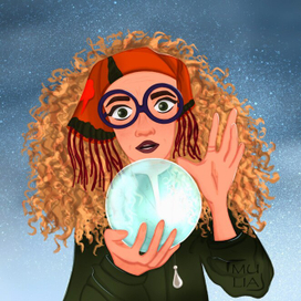 Гарри Поттер фан арт. Сивилла Трелони