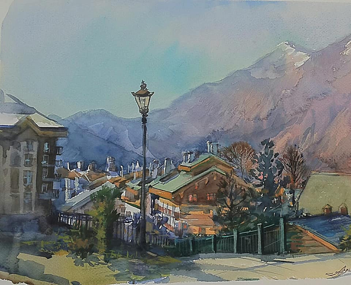 Горная деревня.