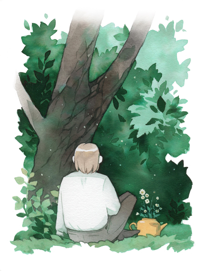 Чайник в саду