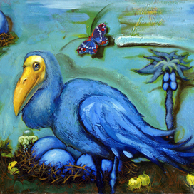 Синяя птичка