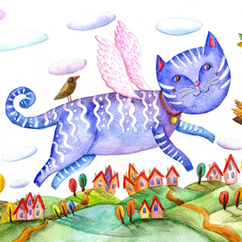 летающая кошка