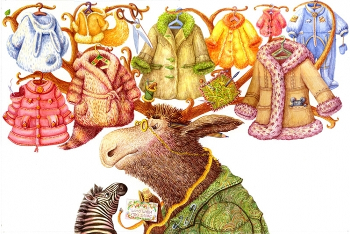 Разворот для книги детских стихов