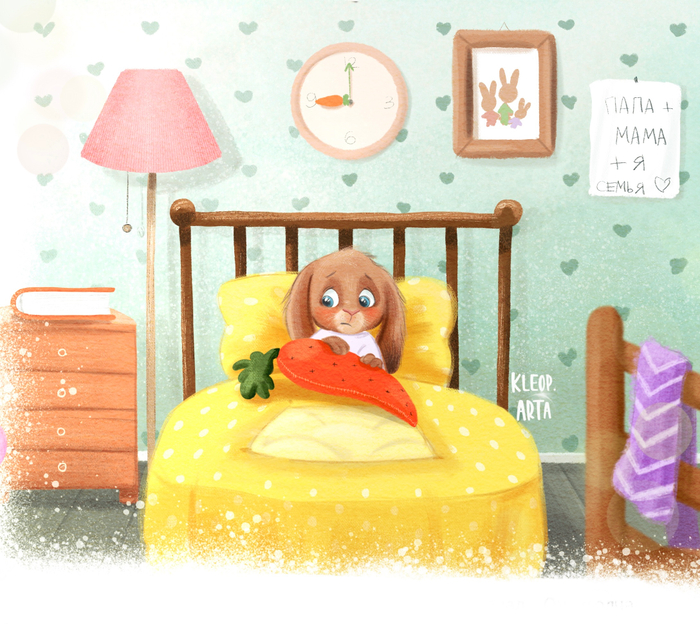 Зайчонок волнуется