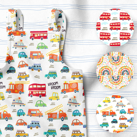 Детские паттерны Транспорт