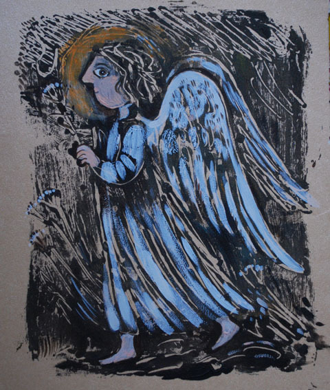 Ангел с цветком