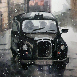 а в Лондоне снег