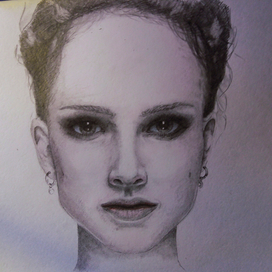 девушка, графика