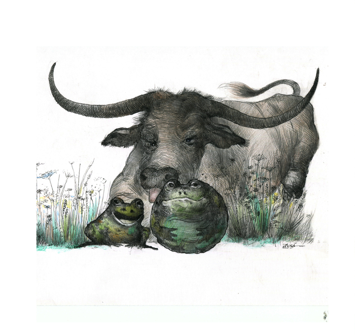 Лягушка и вол