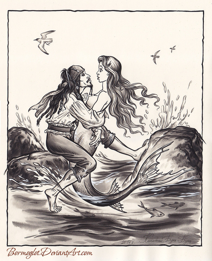 Пират и русалка.