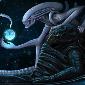 Инженер и ксеноморф