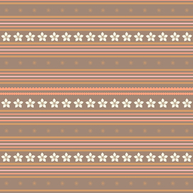 Бесшовный узор в мелкий цветочек и полоску