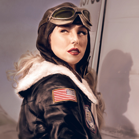 Лётчица США времён второй мировой