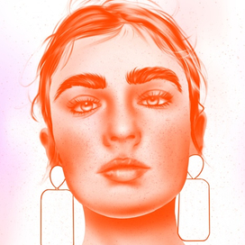 девушка осень