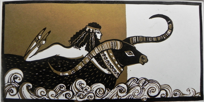 похищение цв.линогравюра