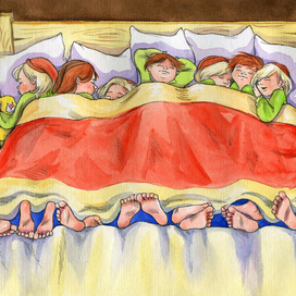 Спальня в домике Людоеда