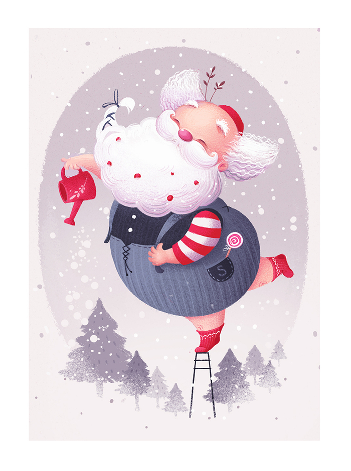 Новогодняя открытка.